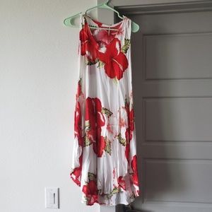 Vintage Red Hibiscus Dress